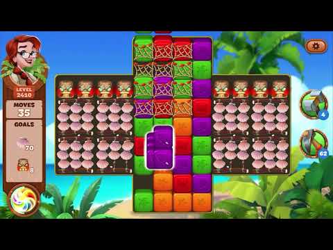 Lost Island Blast Adventure Level 2410 NO BOOSTERS - A S GAMING ✔️