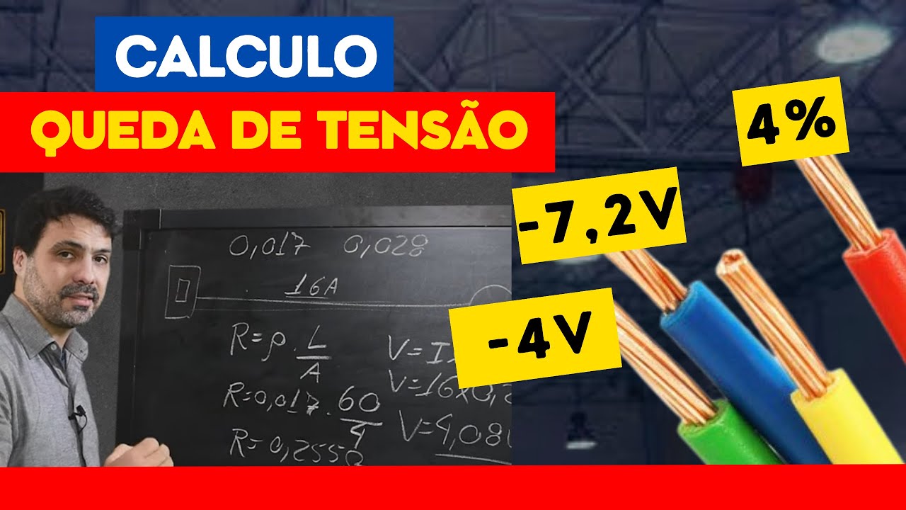 QUEDA DE TENSÃO! COMO CALCULAR A QUEDA DE TENSÃO COMPLETO!