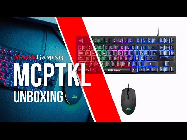 Mars Gaming MCPTKL Combo Gaming RGB Clavier + Souris 3200 DPI Noir video