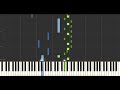 Invisible (Piano theme) - Sofiane Pamart / NTO (Synthesia Tutorial | Piano sheet)