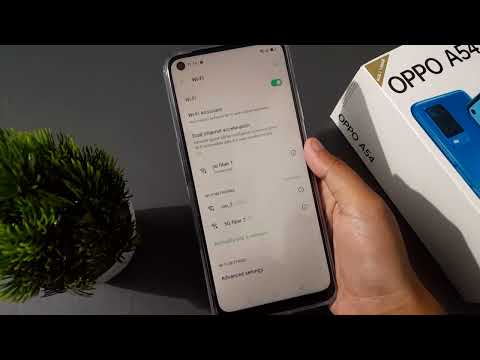 OPPO A54 wifi setting, how to forget wifi password