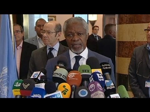 تقرير حول لقاء كوفي أنان بلأسد وإجراء حوار معه