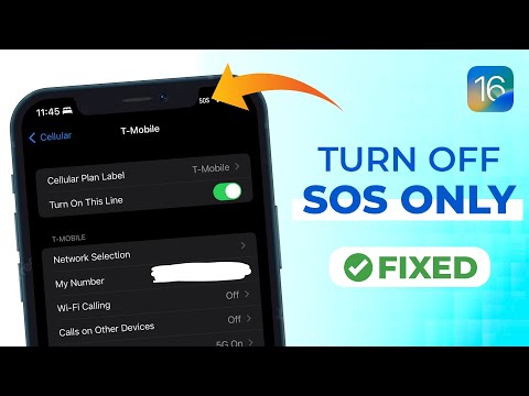 How to Turn Off SOS only on iPhone iOS 16