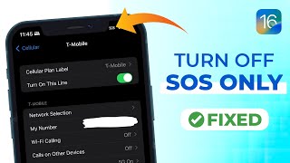 How to Turn Off SOS only on iPhone iOS 16