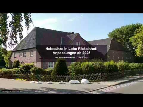 Hebesätze in Lohe-Rickelshof: Anpassungen ab 2025 - Gewerbesteuer News