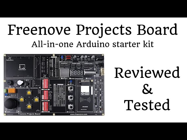 Vídeo relacionado con Freenove Super Starter Kit with Board V5 Rev4 Mini (Compatible with Arduino IDE), Arm Cortex-M4 Microcontroller, 305-Page Detailed Tutorial, 172 Items, 60 Projects