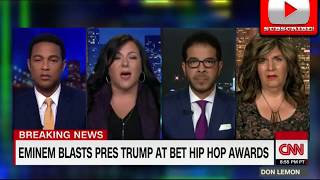 Eminem CRUSHES President Trump In BET Hip Hop Awards Freestyle Cypher CNN Panel Reacts