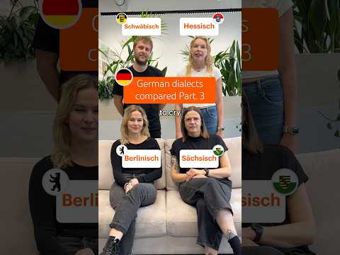 German Dialects Compared: Schwäbisch, Hessisch, Berlinisch, Sächsisch 🇩🇪 #german #germandialects
