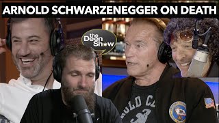 The episode focuses on Arnold Schwarzenegger and Howard Stern discussing the topic of death and the afterlife, highlightin...