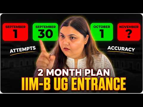 IIM Bangalore UG 2027 60 Days Strategy