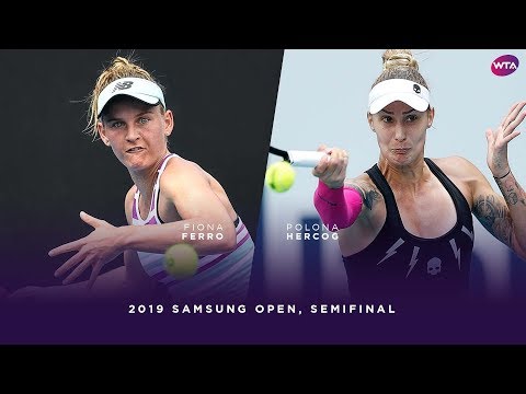 Fiona Ferro vs. Polona Hercog | 2019 Samsung Open Semifinal | WTA Highlights