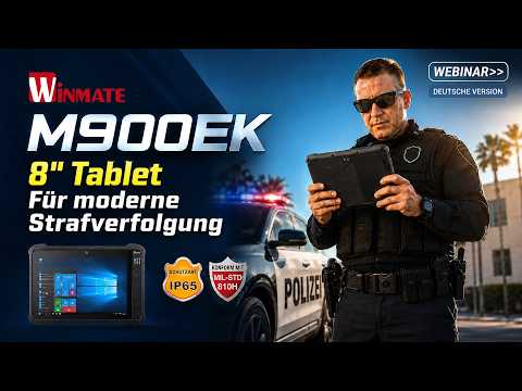 8-Zoll-Rugged-Tablet für den mobilen Einsatz in der Strafverfolgung | Winmate M900EK