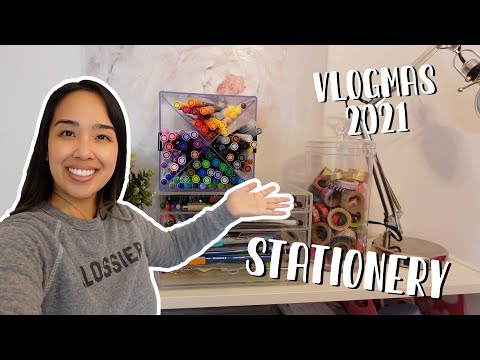 stationery collection | vlogmas 2021 | episode eight