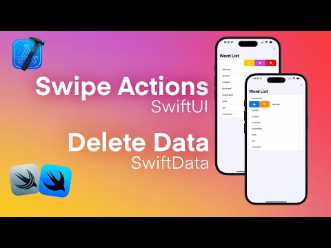 Swipe Actions in SwiftUI | Delete Data with SwiftData - 6/9