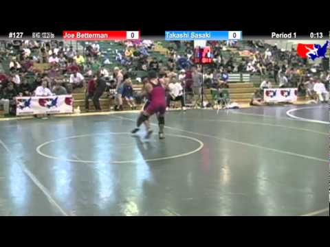 Sunkist Greco 60kg Semis - Joe Betterman vs. Takashi Sasaki