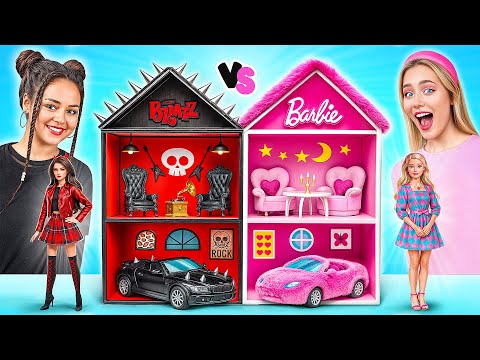 We Build Amazing Doll House | Black vs Pink Challenge by Multi DO Girls