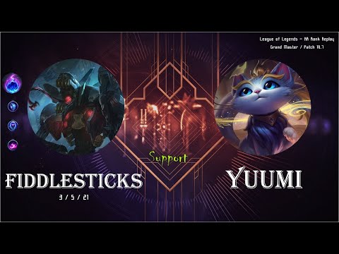 [Support] Fiddlesticks vs Yuumi - KR Ranked (GM) / 롤 서폿 피들스틱