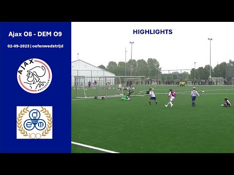 Ajax O8-1 - DEM O9-1 oefenwedstrijd | 2 september 2023 | Keeper Bram de Heer RKVV DEM