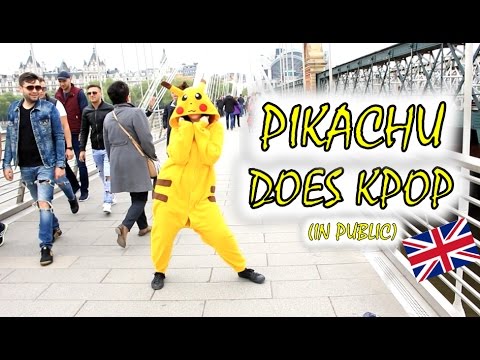 Pikachu Dances Kpop in Public | 20 songs in 10 minutes【Xina】