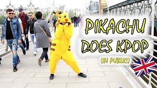 Pikachu Dances Kpop in Public | 20 songs in 10 minutes【Xina】