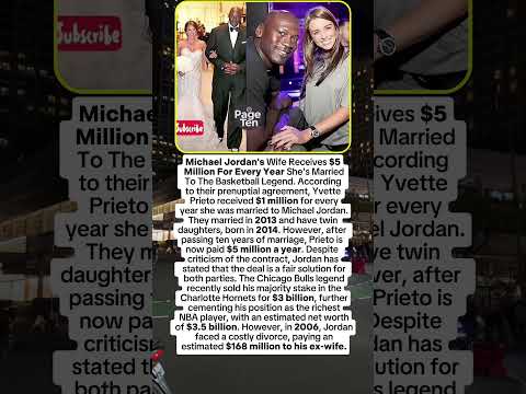 Yvette Prieto's Prenup Means $1M/Year from Michael Jordan-$5M After 10 Years🤑💰
