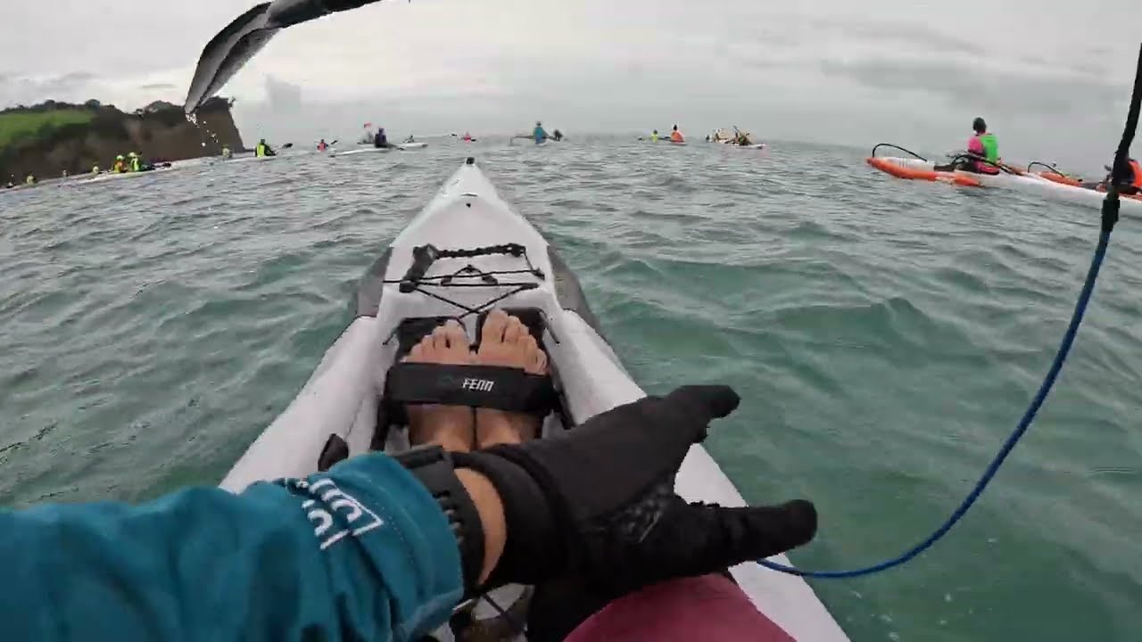 2023 Vaikobi Auckland King and Queen of the Harbour race - first wave start (waka, SUP and surfskis)