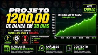 1200 Bankroll in 30 Days with Corner, Goal, and Card Strategies