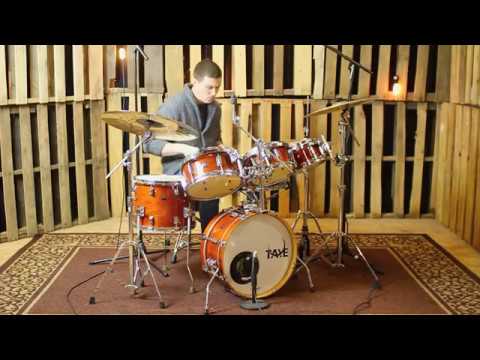 Taye Birch/Bass Go-Kit Antique Honey Drum Set - 18, 8, 10, 12, 14, 13