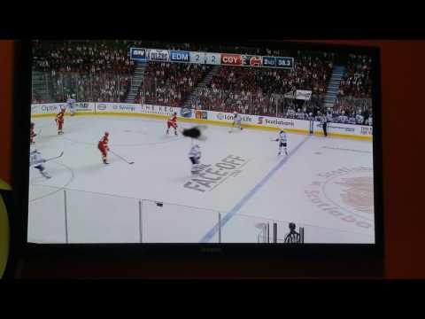 Oilers at flies... I mean flames...