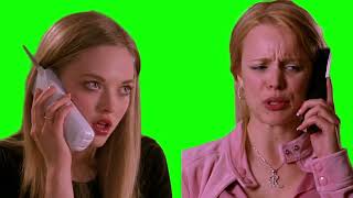Mean Girls "I'm sick" phone call scene green screen