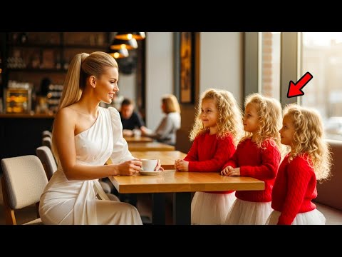 The blind date was empty—until little triplet girls walked in and said,“My Daddy's sorry he's late"