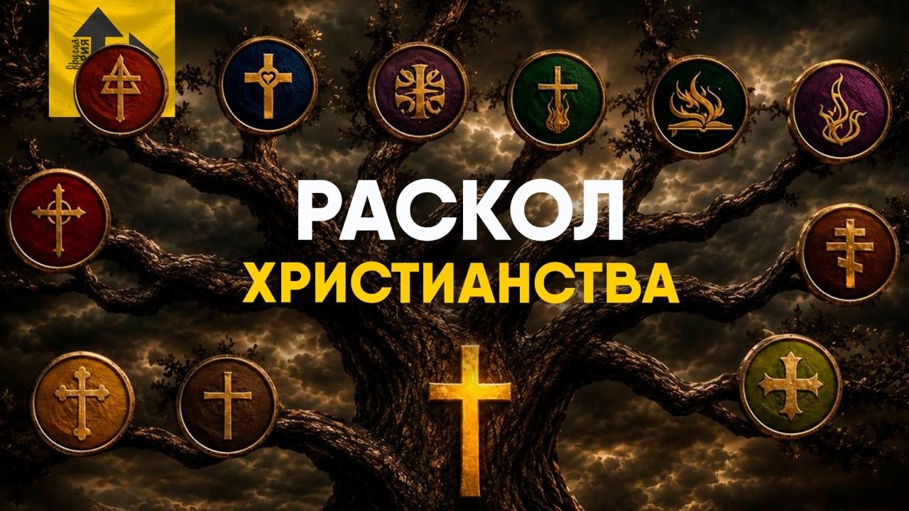 Раскол Христианства. Все Ветви религии.