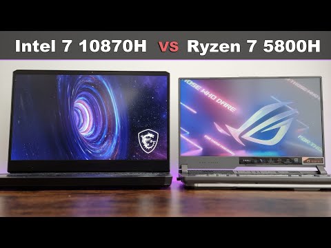 Ryzen 7 5800H vs Intel 10870H | Gaming Comparison | 4 Games | RTX 3060 LAPTOP