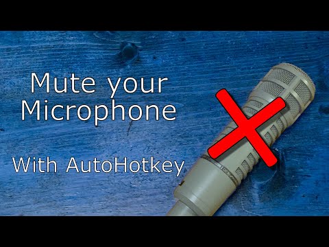 How to Mute Your Microphone System Wide - AutoHotkey Tutorials
