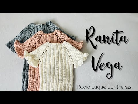 Tutorial RANITA VEGA a dos agujas. ¡¡¡FÁCIL, PARA TODOS LOS NIVELES!!!