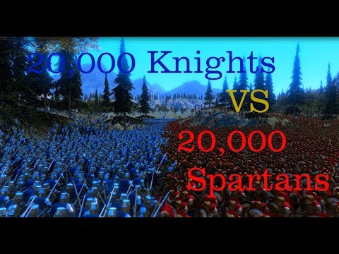 Ultimate Epic Battle Simulator - Epic Battle - 20k Knights Vs 20k Spartans