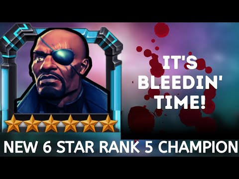 6 Star Rank 5 Nick Fury | Rank Up & Gameplay | MCOC