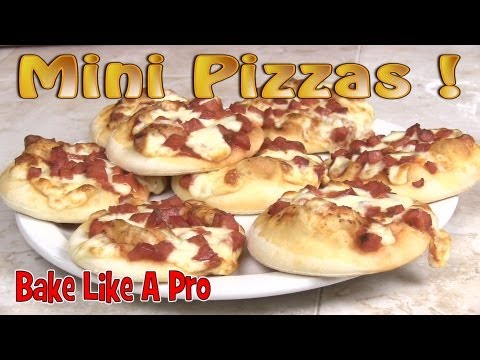Mini Pizzas Recipe ! Pizza Bites Recipe ! - Great for kids and parties !