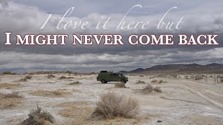 The end of VANLIFE in the desert