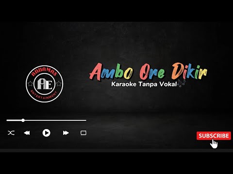 Ambo Ore Dikir ( iktiqad tok sapa ) - Raden Mas Uji || Karaoke Tanpa Vokal