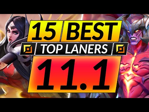 15 BEST TOP LANE Champions to MAIN and RANK UP in 11.1 - Tips for Season 11 - LoL Guide