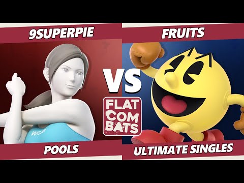Flat Combats 4 Pools - 9superpie (Wii Fit) Vs. Fruits (Pac-Man) SSBU Smash Ultimate