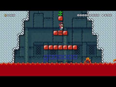 Volcano Escape -My 1st MM2 level by Elite64 - Super Mario Maker 2 - No Commentary 1bt