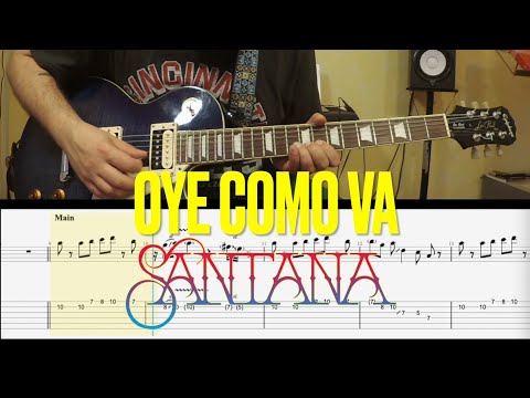 Carlos Santana - Oye Como Va - Guitar lesson Tab - Andrew Squeezed Floyd