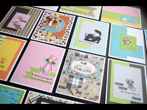 10+ Cards 1 Kit with Pet Themed Scrapping for Less August 2018