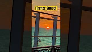 A Pacific Ocean sunset from the Terrazza deck on Carnival Firenze. #cruise #carnival #travel #solo