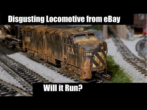 Disgusting Dual-Pancake Locomotive from eBay - Will it Run?