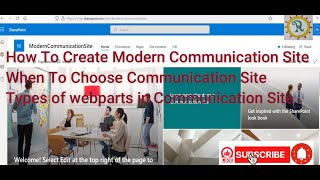 How to create communication site in SharePoint online