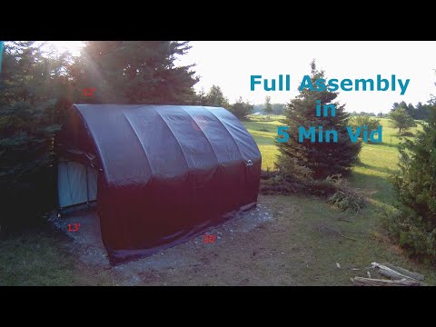 Garage in a box SUV/Truck Install Shelter Logic 13x20x12. aka shed in a box