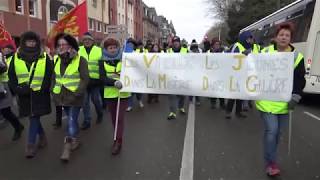 DIEPPE. Samedi 2 février 2019.  Gilets Jaunes.